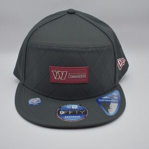 New Era 9FIFTY Washington Commanders Snapback 2025 NFL Sideline Cap Charcoal NWT